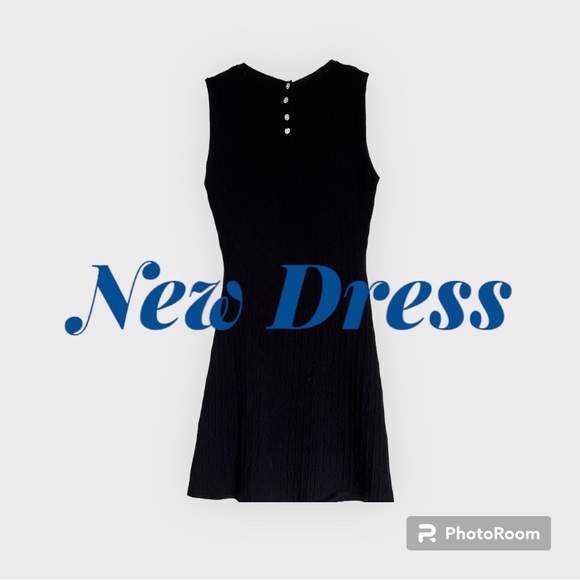 Zara Black Knit Sleeveless Dress - Picture 4 of 4